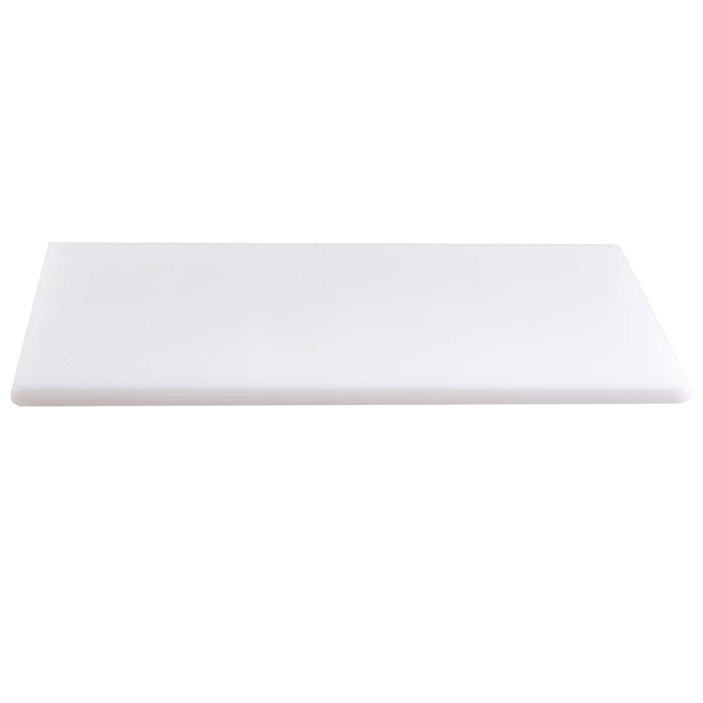 Tablecraft CB1218WA Cutting Board, 12" x 18", NSF, White