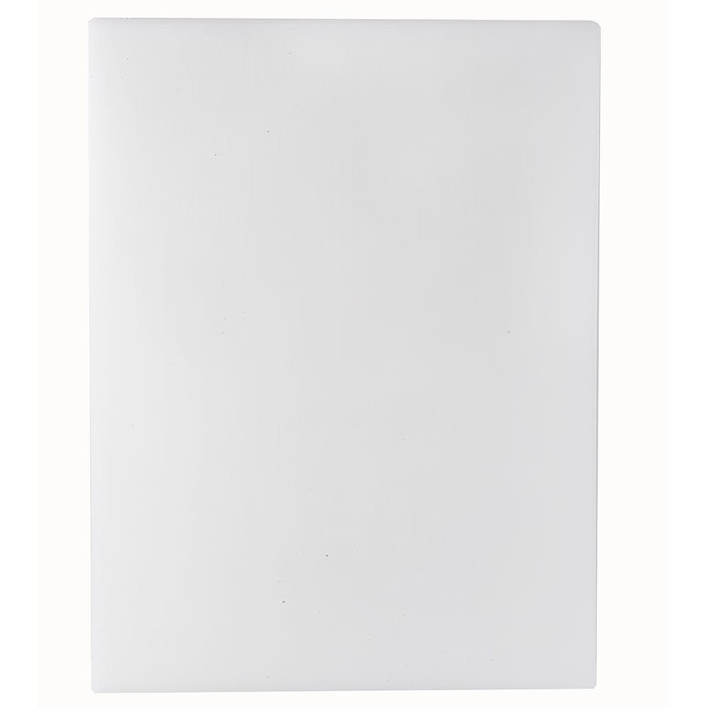 Tablecraft CB1520WA White Polyethylene Cutting Board, 15 x 20 x 1/2", NSF Approved