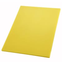 Tablecraft CB1824YA Yellow Polyethylene Cutting Board, 18" x 24" x 1/2" thumbnail 2