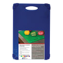Tablecraft CBG1218ABL Cutting Board w/ Anti-Slip Grips, 12" x 18", Polyethylene, Blue thumbnail 2