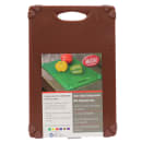 Tablecraft CBG1218ABR Cutting Board w/ Anti-Slip Grips, 12" x 18", Polyethylene, Brown thumbnail 2