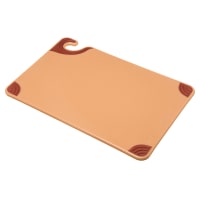 Tablecraft CBG1218ABR Cutting Board w/ Anti-Slip Grips, 12" x 18", Polyethylene, Brown thumbnail 3