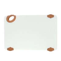 Tablecraft CBG1218ABR Cutting Board w/ Anti-Slip Grips, 12" x 18", Polyethylene, Brown thumbnail 4