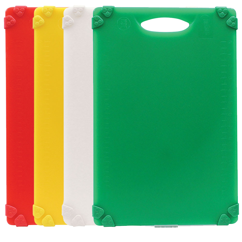 Tablecraft CBG1218APK4 Cutting Board Set w/ (4) Boards - 12" x 18", Assorted Colors