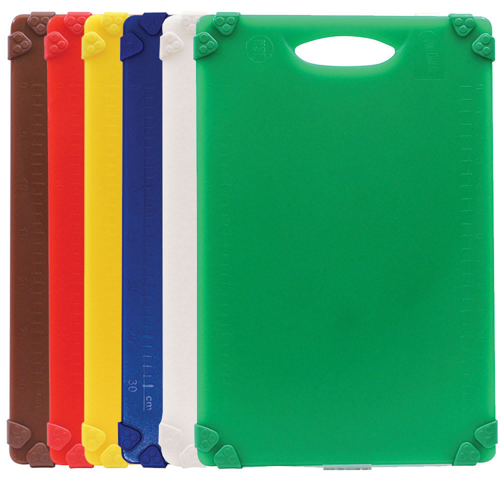 Tablecraft CBG1218APK6 Cutting Board Set w/ (6) Boards - 12" x 18", Assorted Colors