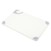 Tablecraft CBG1218AWH Cutting Board w/ Anti-Slip Grips, 12" x 18", Polyethylene, White thumbnail 3