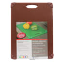 Tablecraft CBG1520ABR Cutting Board w/ Anti-Slip Grips, 15" x 20", Polyethylene, Brown thumbnail 2