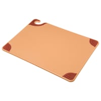 Tablecraft CBG1520ABR Cutting Board w/ Anti-Slip Grips, 15" x 20", Polyethylene, Brown thumbnail 3