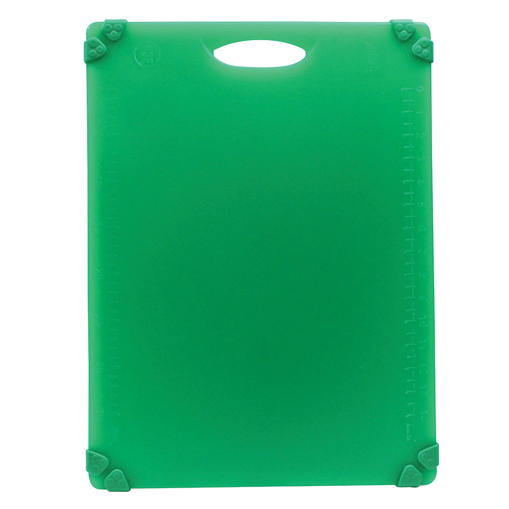 Tablecraft CBG1520AGN Cutting Board w/ Anti-Slip Grips, 15" x 20", Polyethylene, Green
