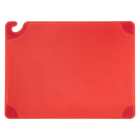 Tablecraft CBG1824ARD Cutting Board w/ Anti-Slip Grips, 18" x 24", Polyethylene, Red thumbnail 2