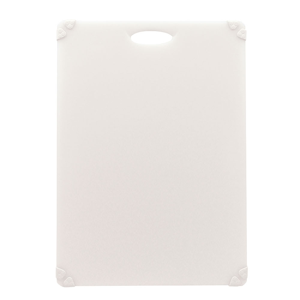 Tablecraft CBG1824AWH Cutting Board w/ Anti-Slip Grips, 18" x 24", Polyethylene, White