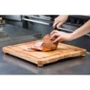 Tablecraft CBW20161L Wood Cutting Board w/ Wooden Legs & Grooved Edge, 16" x 20", Birchwood thumbnail 3