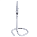 Tablecraft CH2 Circle Number Card Holder w/ Alligator Clip, 2 x 2 x 3 1/2", Stainless thumbnail 2