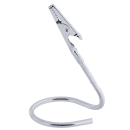 Tablecraft CH2 Circle Number Card Holder w/ Alligator Clip, 2 x 2 x 3 1/2", Stainless thumbnail 3