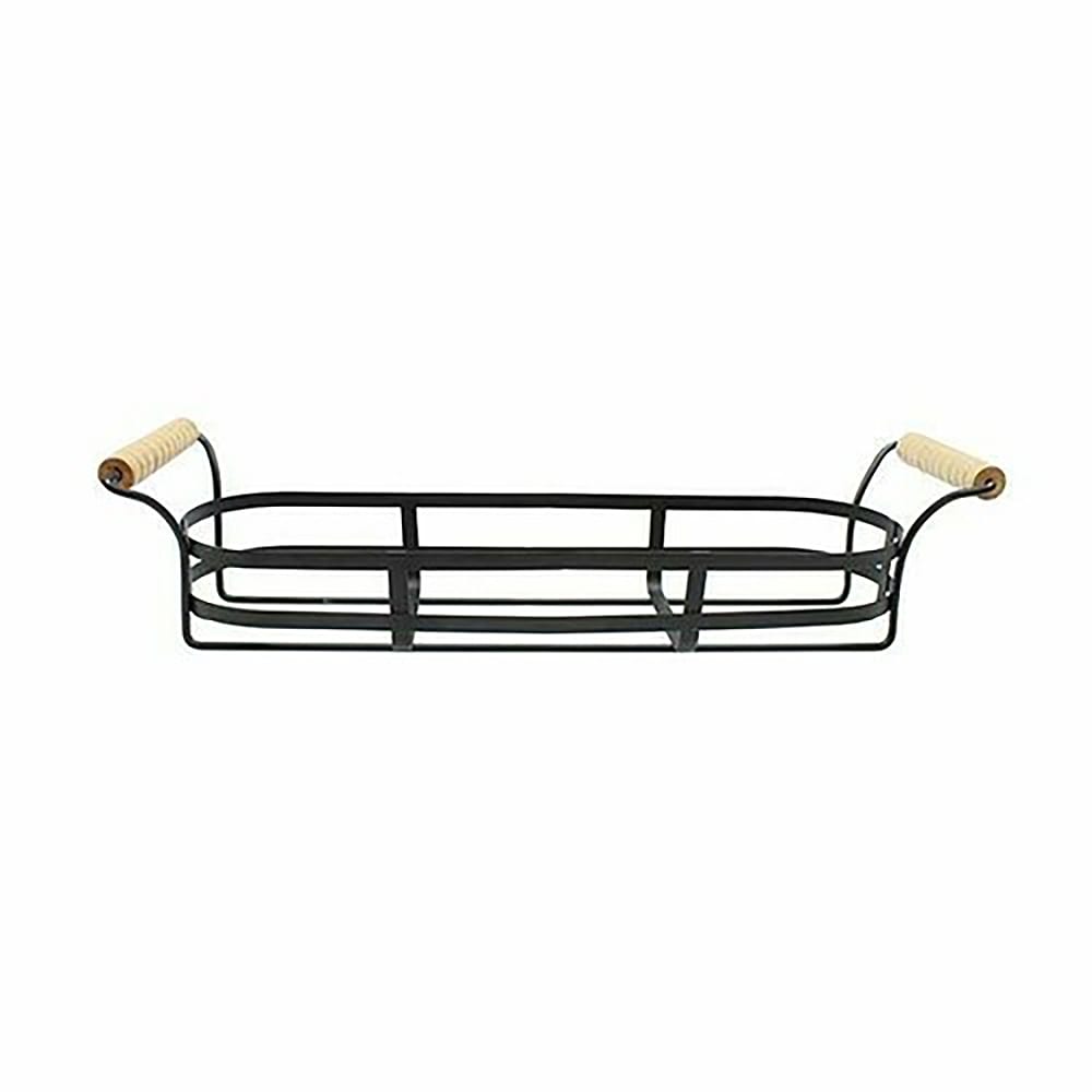 Tablecraft CJS12R Rectangular Condiment Caddy - Metal, Black