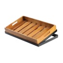 Tablecraft CRATE11 Rectangular Serving/Display Crate - 20 3/4" x 12 3/4" x 2 3/4", Wood, Acacia thumbnail 2
