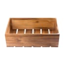 Tablecraft CRATE116 Rectangular Serving/Display Crate - 20 3/4" x 12 3/4" x 6 1/4", Wood, Acacia thumbnail 2
