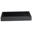 Tablecraft CRATESB11BK Rectangular Serving/Display Crate - 20 7/8"L x 12 3/4"W, Wood, Black thumbnail 3