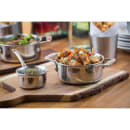 Tablecraft CW2050 5 oz Round Casserole Dish - Aluminum/Stainless Steel, Silver thumbnail 3