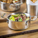 Tablecraft CW2052 16 oz Round Casserole Dish - Aluminum/Stainless Steel, Silver thumbnail 3