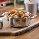 Tablecraft CW2052 16 oz Round Casserole Dish - Aluminum/Stainless Steel, Silver thumbnail 4