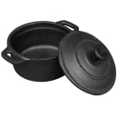 Tablecraft CW30110 8 oz Round Casserole Dish - Cast Iron, Black thumbnail 2