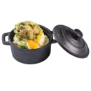 Tablecraft CW30110 8 oz Round Casserole Dish - Cast Iron, Black thumbnail 7