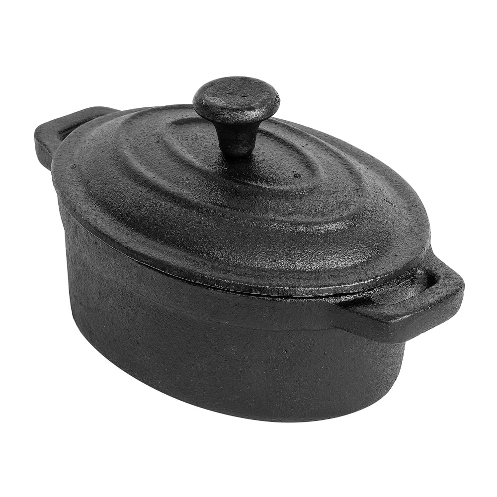 Tablecraft CW30112 8 oz Mini Casserole Dish, Cast Iron