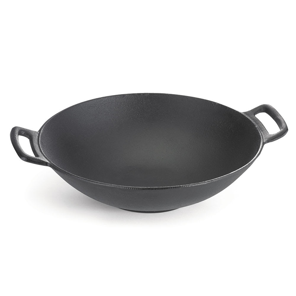 Tablecraft CW30116 14" Cast Iron Stir Fry Pan