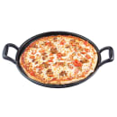 Tablecraft CW30118 13 1/2" Pizza Pan w/ Handles, Cast Iron thumbnail 3