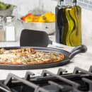 Tablecraft CW30118 13 1/2" Pizza Pan w/ Handles, Cast Iron thumbnail 4