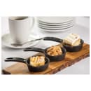 Tablecraft CW30122 4 1/8" Round Cast Iron Mini Skillet w/ Handle thumbnail 4