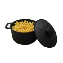 Tablecraft CW30148 18 oz Mini Casserole Dish w/ Handles, 6 3/4" Diameter, Cast Iron thumbnail 4