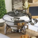 Tablecraft CW40177 Round Chafer w/ Hinged Lid & Chafing Fuel Heat thumbnail 4