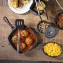 Tablecraft CW402 14" Slotted Serving Spatula w/ Black Silicone Head & Stainless Steel Handle thumbnail 3