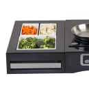 Tablecraft CW40214BRATBK Half Size Cooling Station w/ (1) CW60101, Rectangular, Brushed Finish, Black thumbnail 3