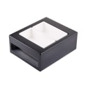 Tablecraft CW40214BRATBK Half Size Cooling Station w/ (1) CW60101, Rectangular, Brushed Finish, Black thumbnail 4