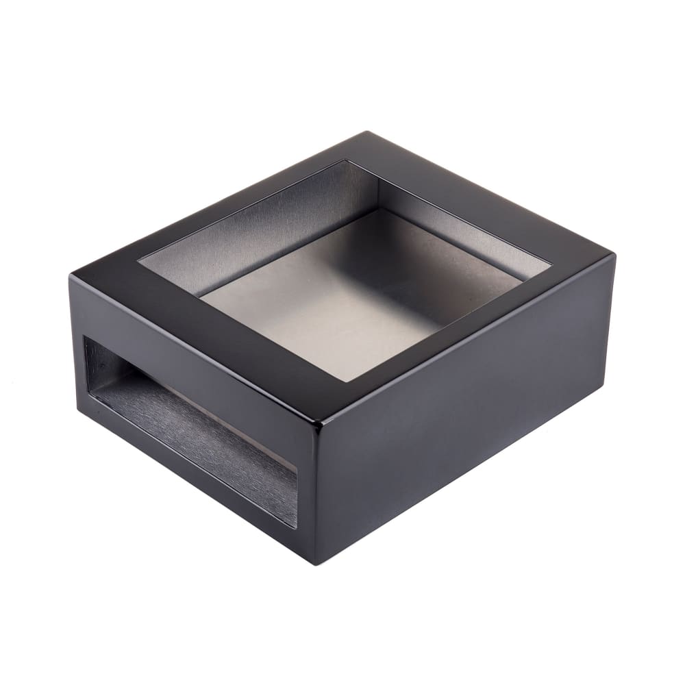 Tablecraft CW40214BRATCL Half Size Cooling Station w/ (1) CW60101, Rectangular, Brushed Finish, Clear