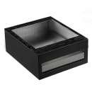 Tablecraft CW40214RSATBK Half Size Cooling Station w/ (1) CW60101, Rectangular, Random Swirl Finish, Black thumbnail 2