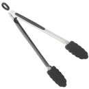 Tablecraft CW404 13 1/2" Serving Tongs w/ Silicone Head & Stainless Steel Handle - Locking thumbnail 2