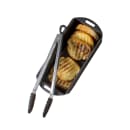 Tablecraft CW404 13 1/2" Serving Tongs w/ Silicone Head & Stainless Steel Handle - Locking thumbnail 3