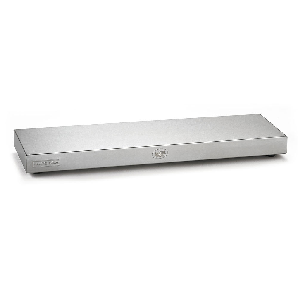 Tablecraft CW60103 21" x 6 3/8" Rectangular Cooling Plate - Stainless