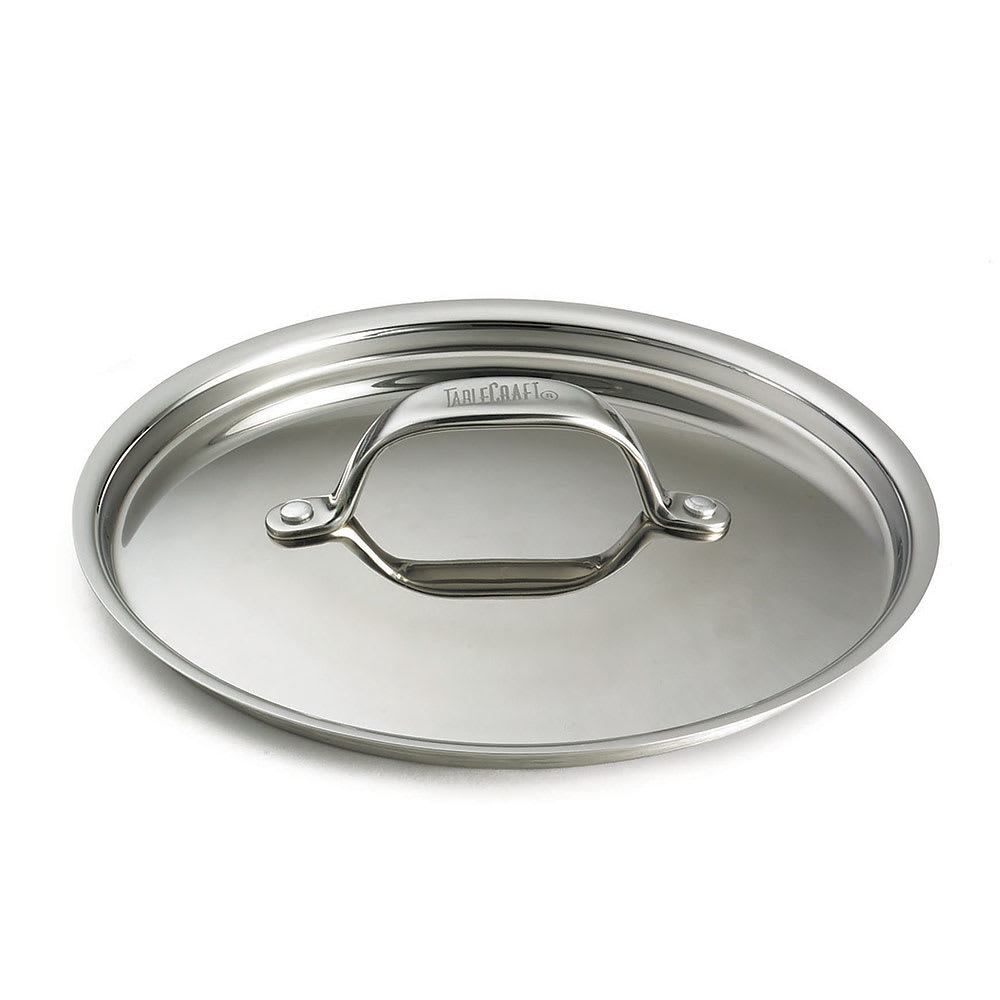 Tablecraft CW7000L 6 1/4" Round Lid - Aluminum/Stainless Steel, Silver