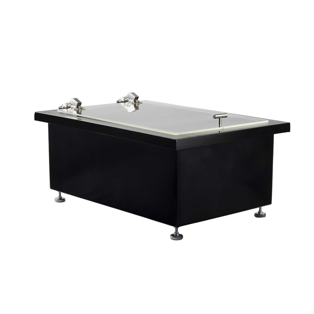 Tablecraft CW8002LBRATBK 18 1/8" Portable Cold Well w/ (1) Pan Capacity, Ice Cooled, Black