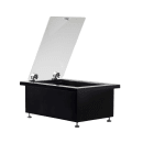 Tablecraft CW8002LBRATBK 18 1/8" Portable Cold Well w/ (1) Pan Capacity, Ice Cooled, Black thumbnail 2