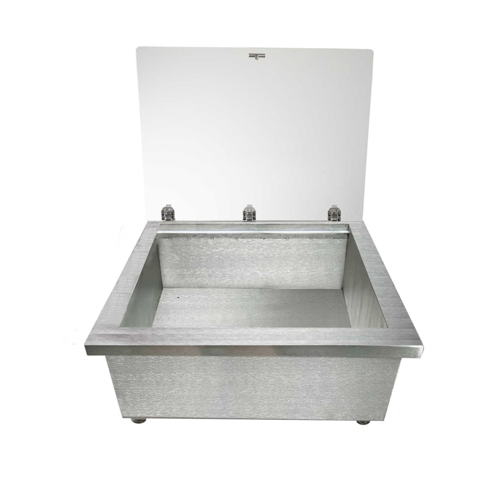 Tablecraft CW8006LBRA 31" Portable Cold Well w/ (2) Pan Capacity, Ice Cooled