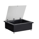 Tablecraft CW8006LBRATBK 31" Portable Cold Well w/ (2) Pan Capacity, Ice Cooled, Black thumbnail 2