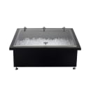 Tablecraft CW8006LBRATBK 31" Portable Cold Well w/ (2) Pan Capacity, Ice Cooled, Black thumbnail 4