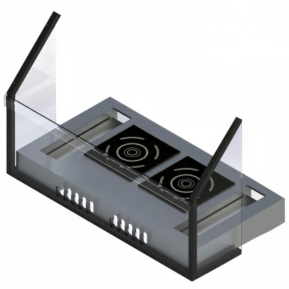 Tablecraft CWACT1FSHIELD Safety Shield w/ Frame for CWACTION1 - 35 1/2" x 32" x 13 1/4", Acrylic, Clear