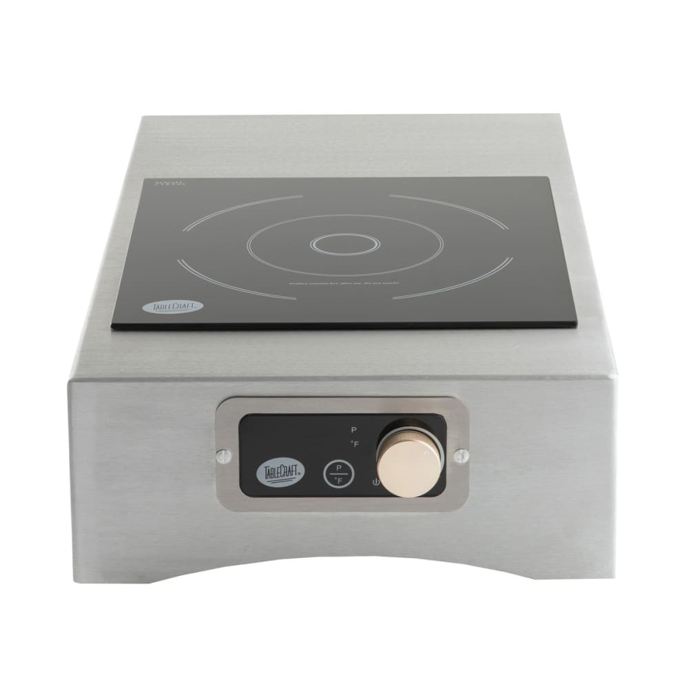 Tablecraft CWACTION7BRA Countertop Induction Range w/ (1) Burner, 25 1/4" x 14 1/4" x 5 3/4", Brushed Finish